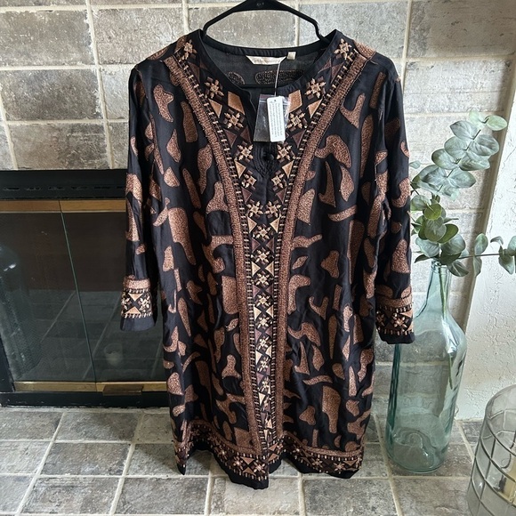 Soft Surroundings Hand Beaded Tunic NWT - Picture 1 of 3